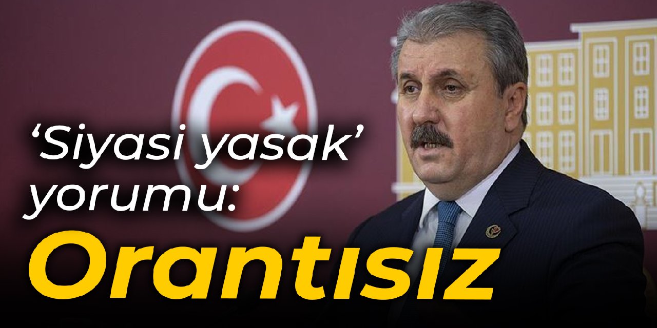 Destici'den siyasi yasak yorumu: Orantısız