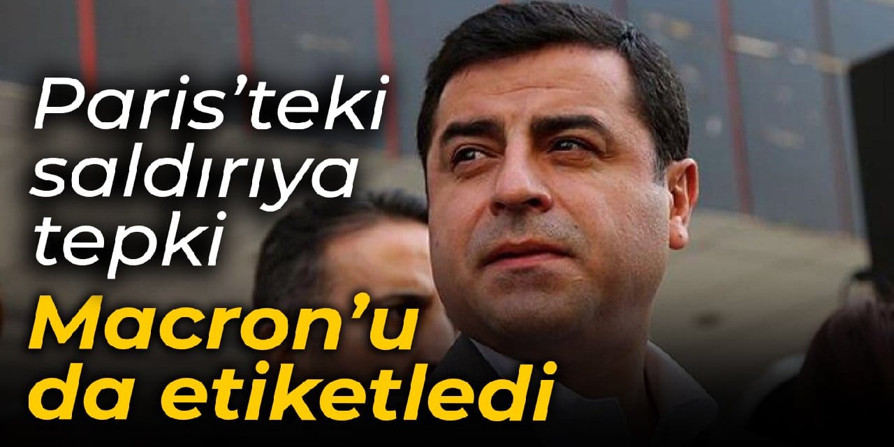 Demirtaş'tan saldırı tepkisi: Macron'u da etiketledi