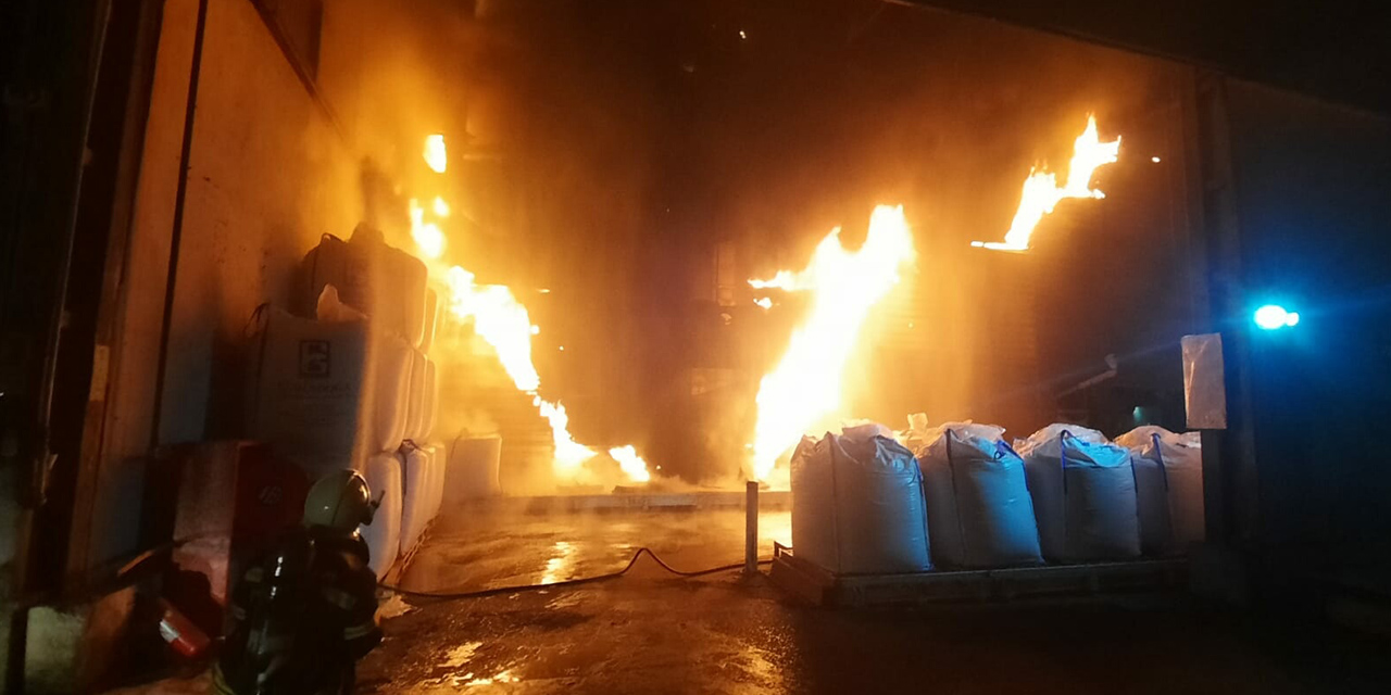 Muğla'da fabrika yangını