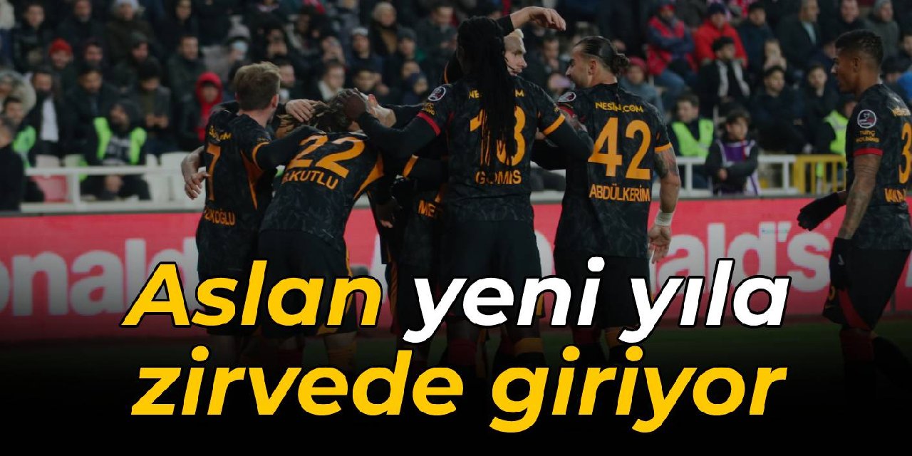Galatasaray yeni yıla zirvede giriyor