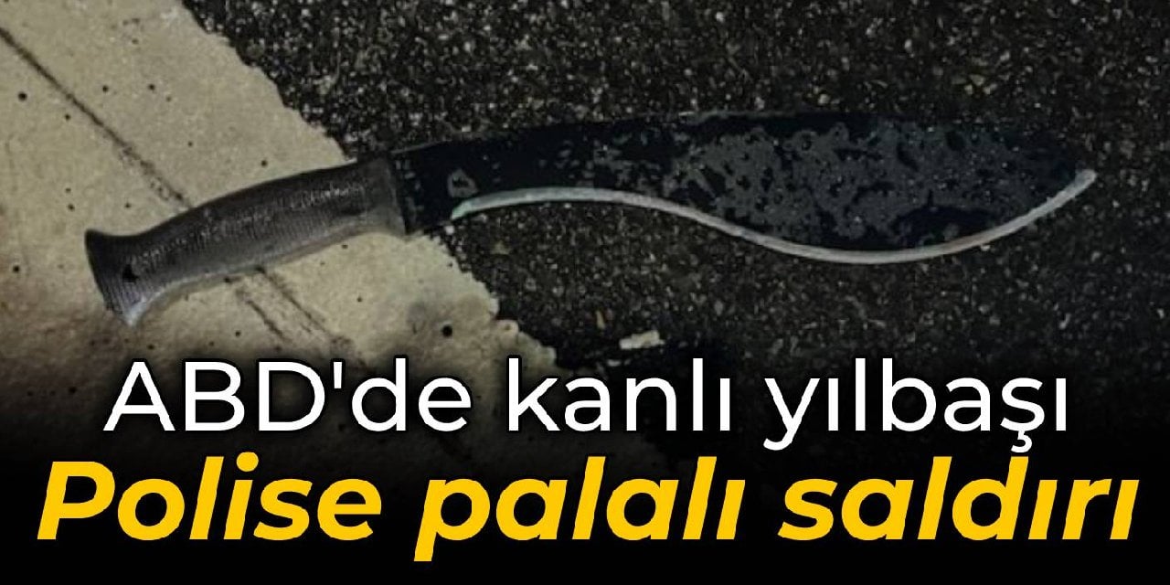 ABD'deki yılbaşı kutlamalarında polise palalı saldırı