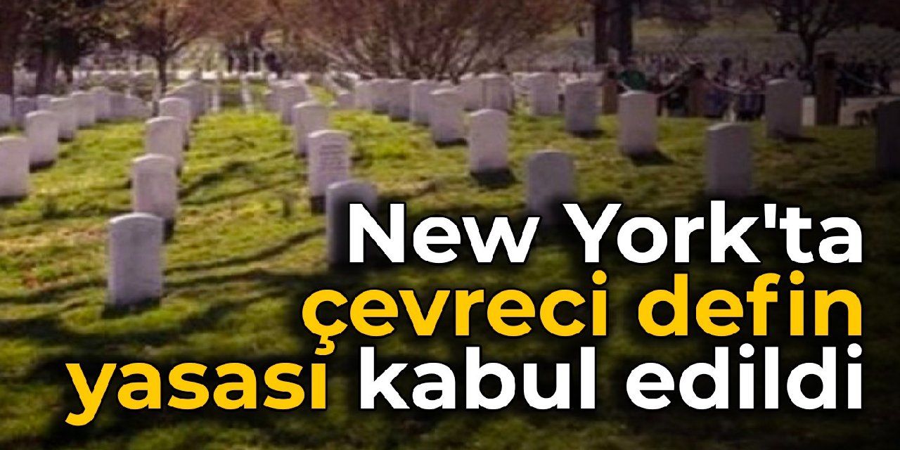 New York'ta çevreci defin yasası kabul edildi