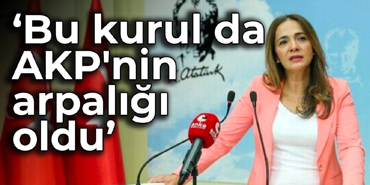CHP'li İlgezdi: Bu kurul da AKP'nin arpalığı oldu