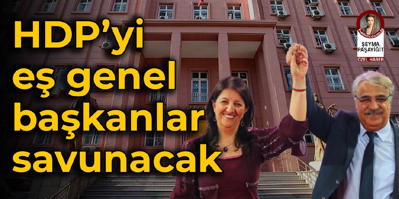 HDP'yi eş genel başkanlar savunacak