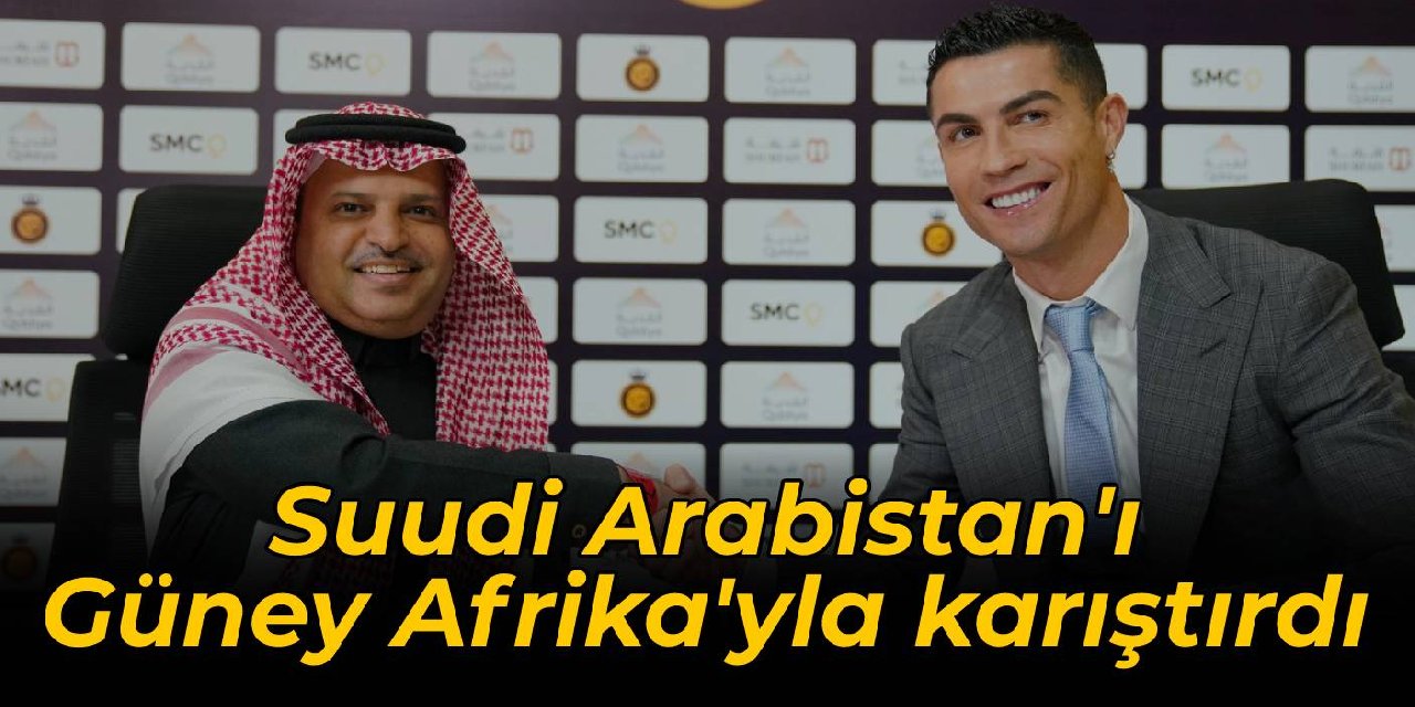 Ronaldo'dan tarihi gaf: Suudi Arabistan'ı Güney Afrika'yla karıştırdı