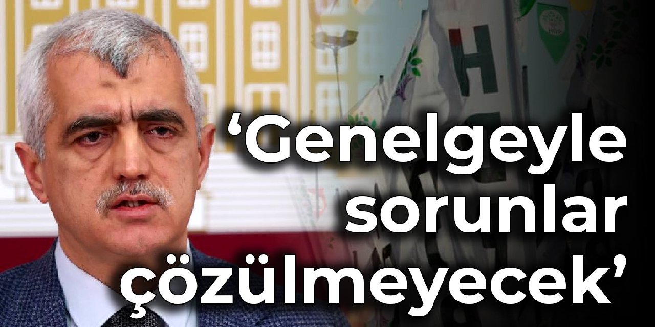 HDP'li Gergerlioğlu: Genelgeyle sorunlar çözülmeyecek