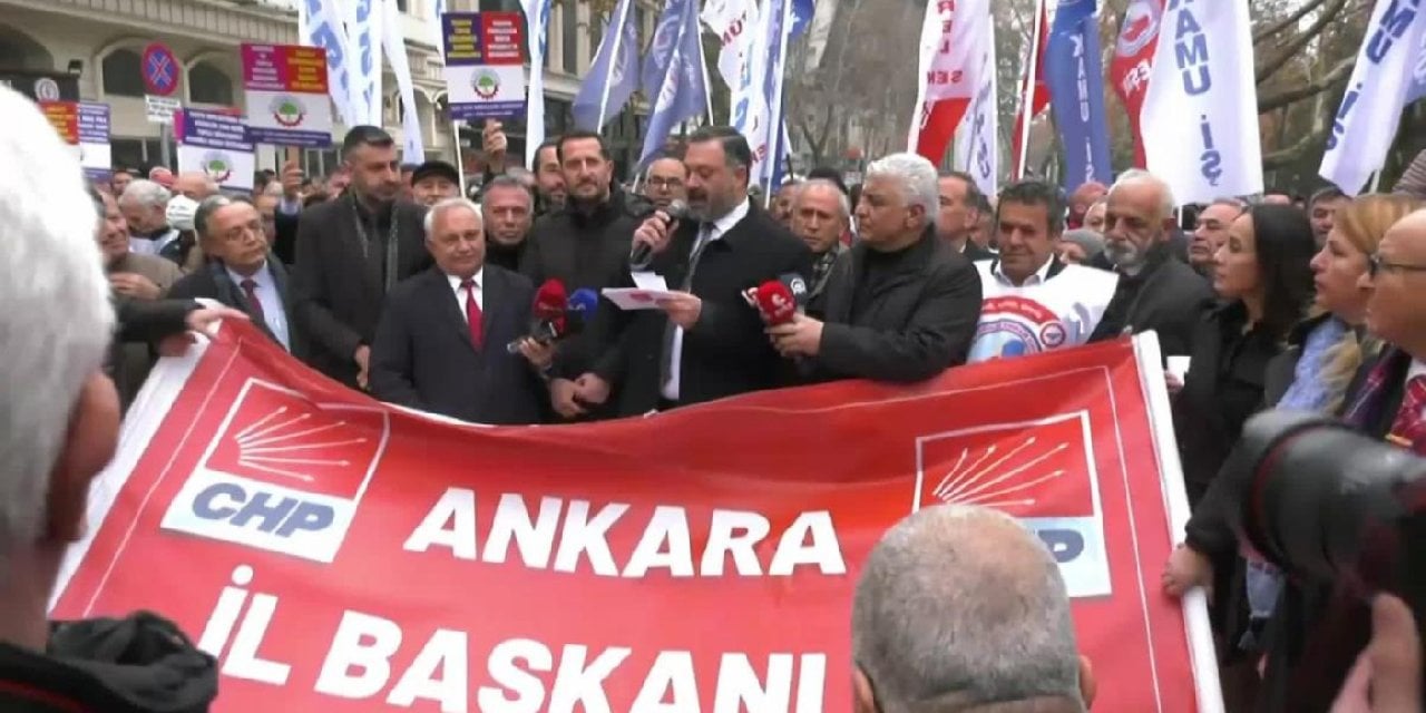 CHP'den maaş zammı protestosu: Kepçeyle alan iktidar kaşıkla veriyor