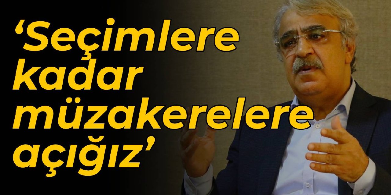 HDP'li Sancar: Seçimlere kadar müzakerelere açığız