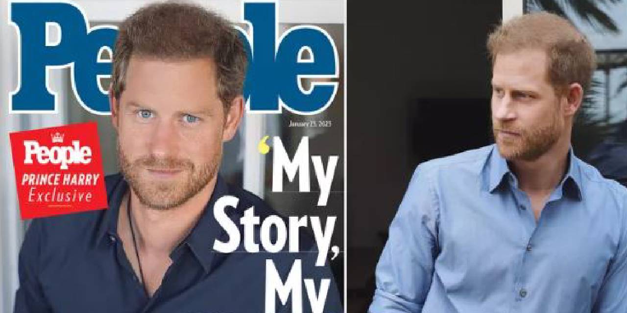 Kapakta Harry var: Gür saçları alay konusu oldu