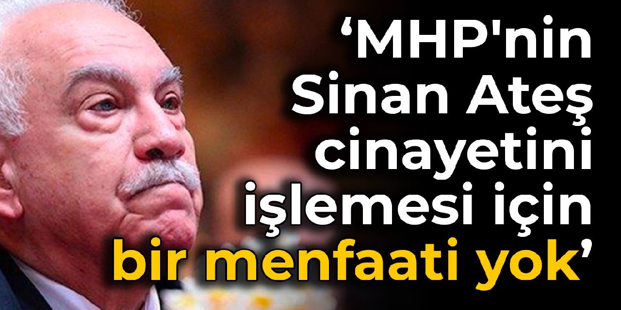Perinçek: MHP'nin Sinan Ateş cinayetini işlemesi için bir menfaati yok