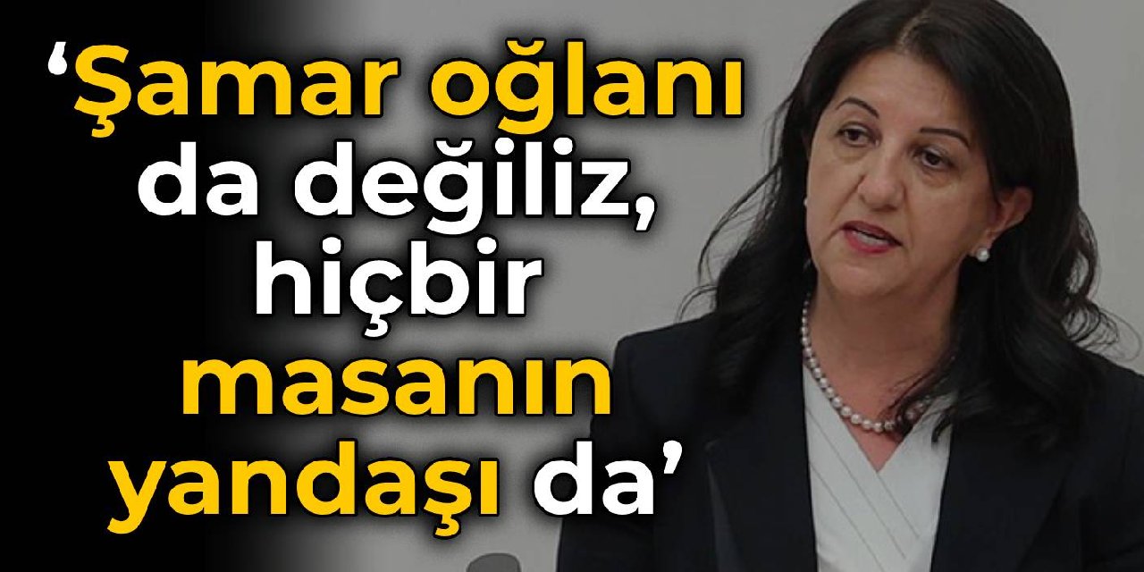 HDP'li Buldan: Şamar oğlanı da değiliz, hiçbir masanın yandaşı da