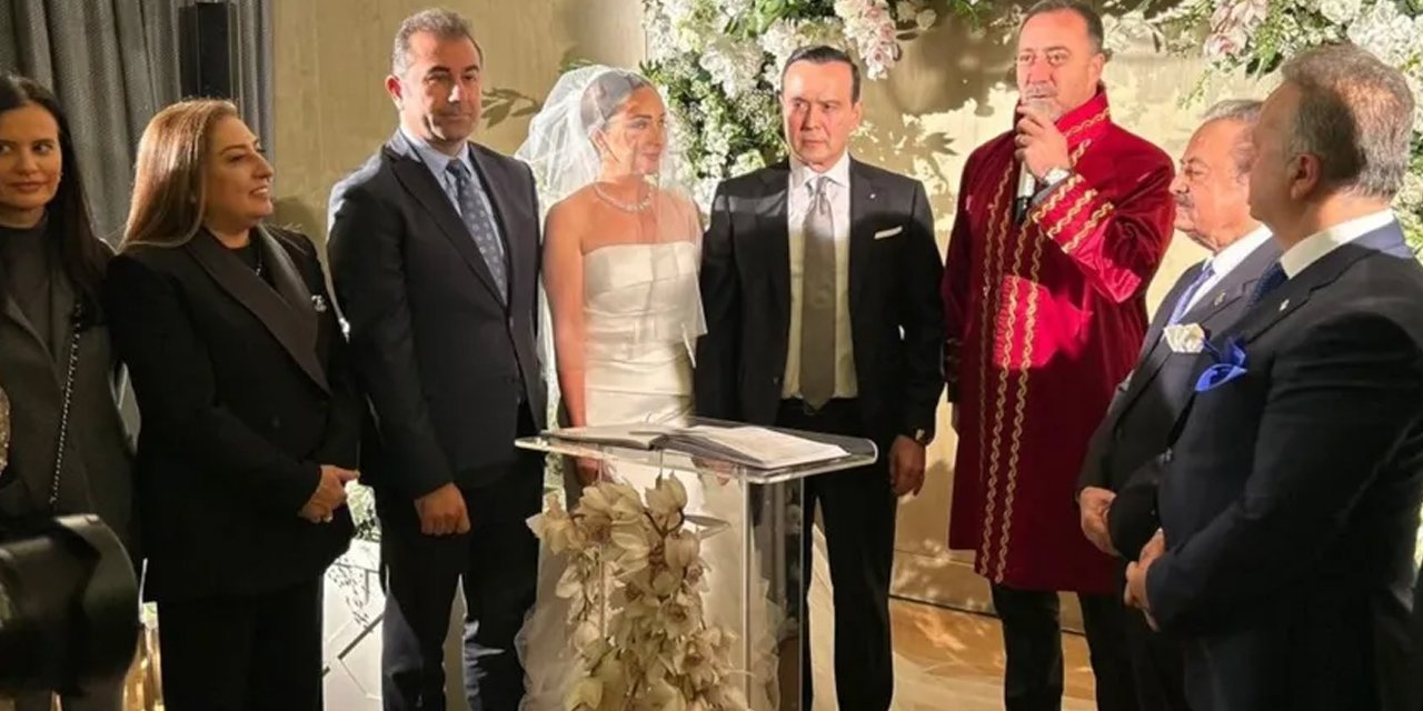 Eski bakan Cavit Çağlar, Kürşad Yılmaz'ın nikah şahidi oldu