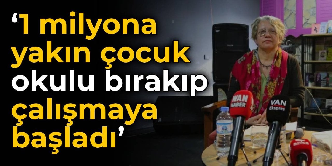 Hacer Foggo: 1 milyona yakın çocuk okulu bırakıp çalışmaya başladı