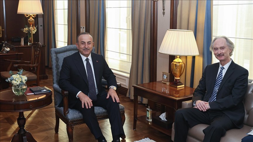 Bakan Çavuşoğlu, BM Suriye Özel temsilcisiyle görüştü