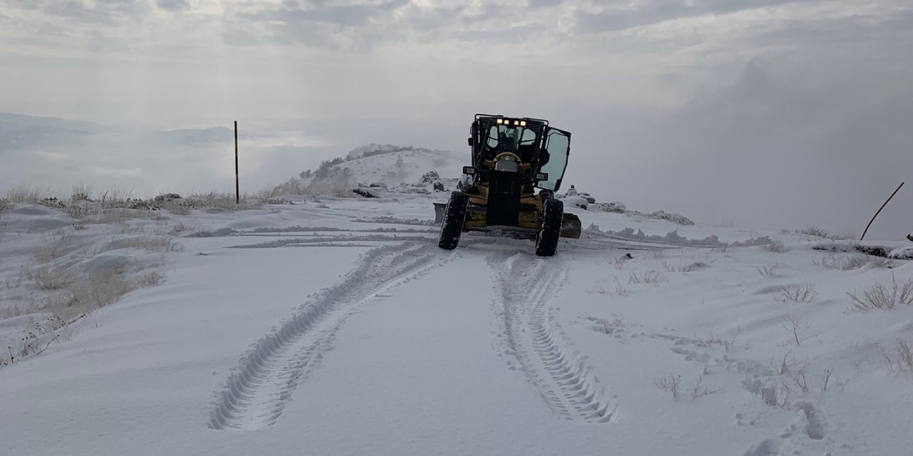 47 köy yolu kardan kapandı