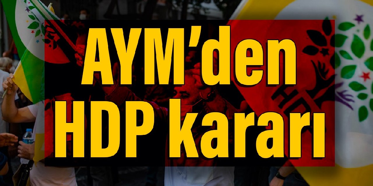 AYM, HDP'nin 'erteleme talebi'ni görüşecek