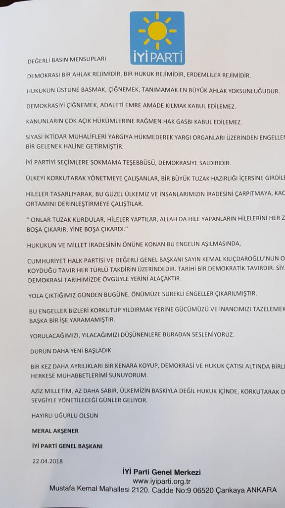 CHP'li 15 vekilin partisine geçmesine ilişkin Meral Akşener'den açıklama