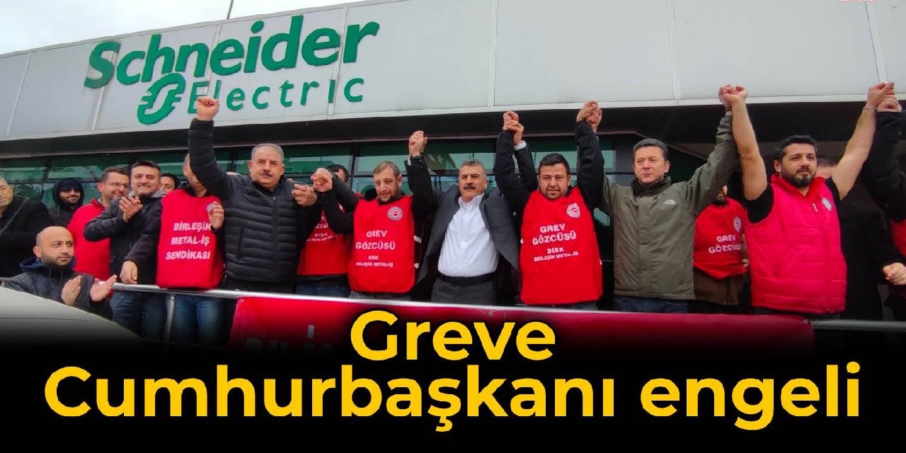 Schneider Enerji grevine Cumhurbaşkanı engeli