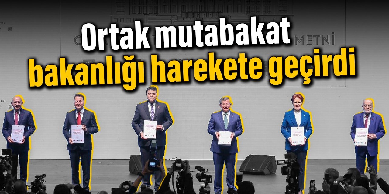 Ortak mutabakat bakanlığı harekete geçirdi