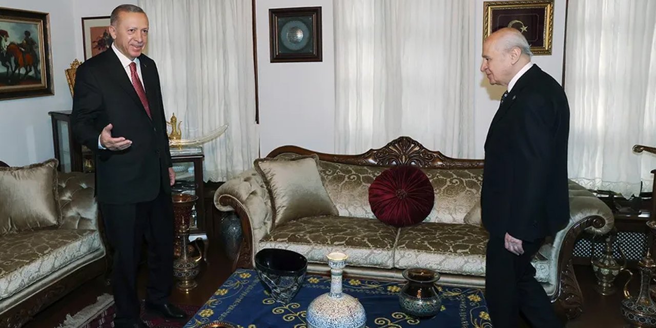 Erdoğan, Bahçeli'yi evinde ziyaret etti