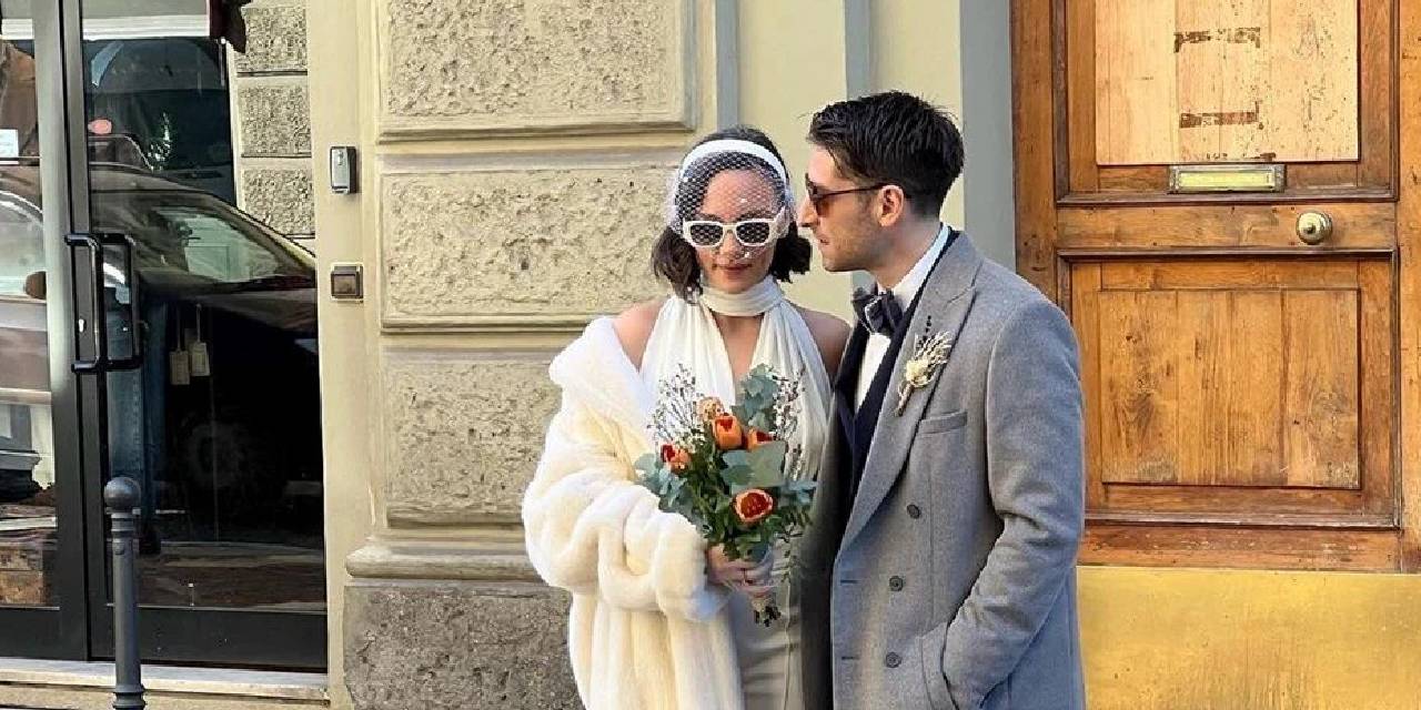 Ünlü çift Milano'da evlendi