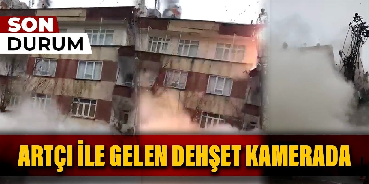 7.4'lük deprem: Şanlıurfa'da bina böyle yıkıldı