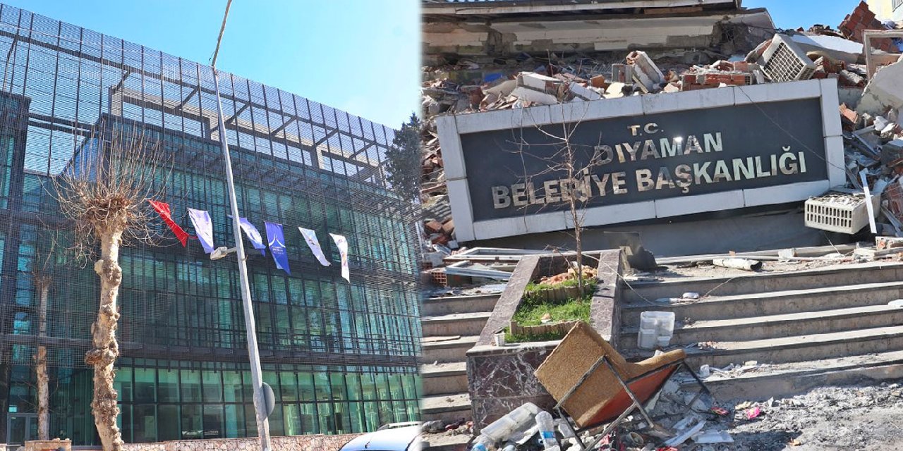 Belediye binası yıkıldı, AB mevzuatına göre yapılan binanın camları bile kırılmadı