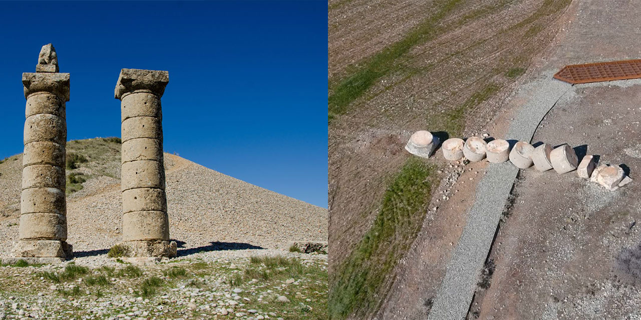 Deprem Adıyaman'daki 2 bin yıllık sütunu yerle bir etti
