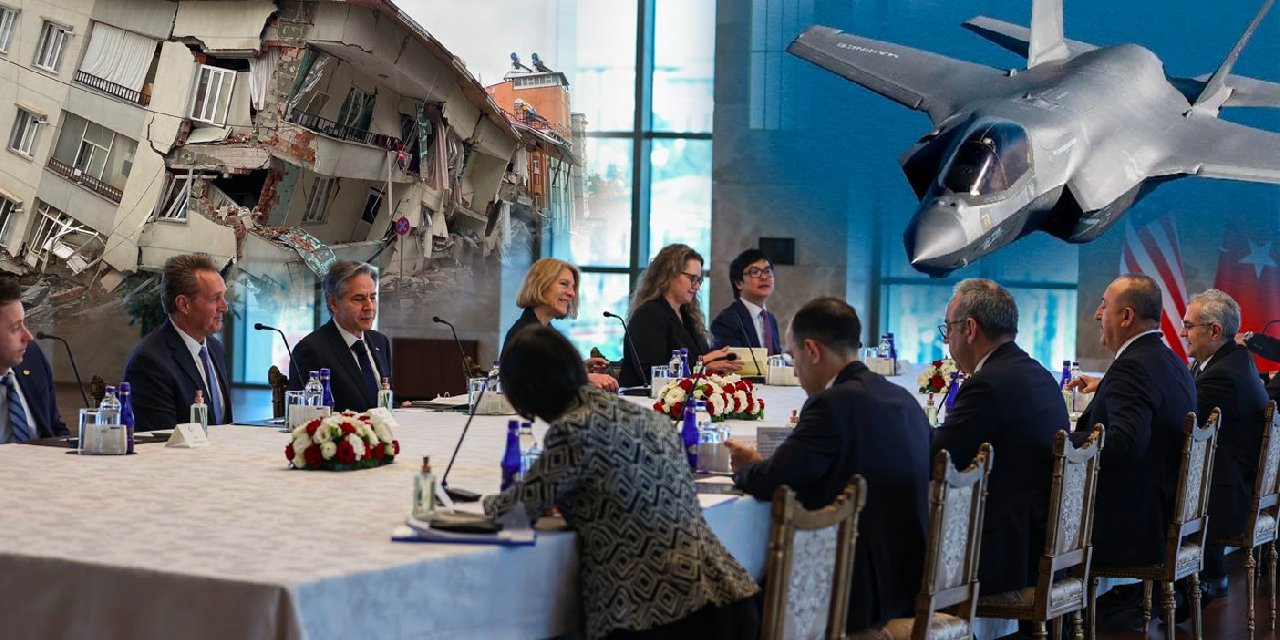 Deprem için Türkiye'ye gelen ABD Dışişleri Bakanı ile F-35 pazarlığı: "Paramızı geri verin"
