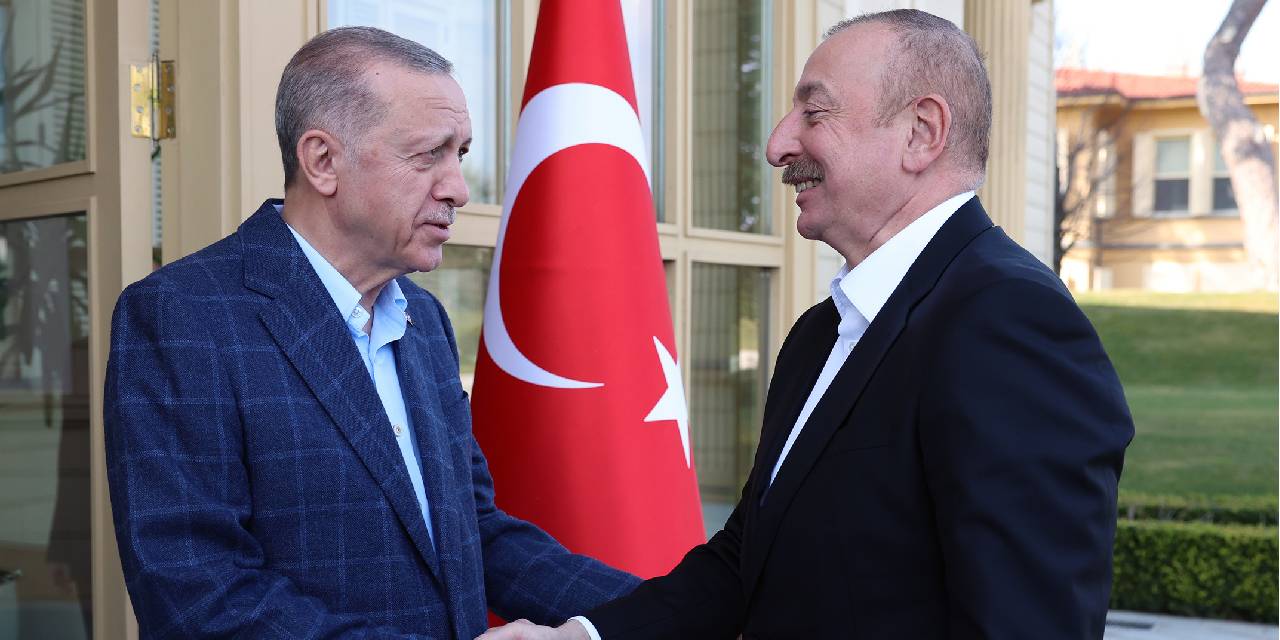 Erdoğan, Aliyev'i kabul etti