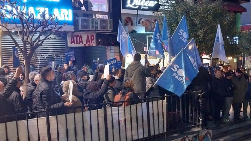 Kadıköy'de SOL Parti’nin eylemine polis müdahalesi: Çok sayıda gözaltı