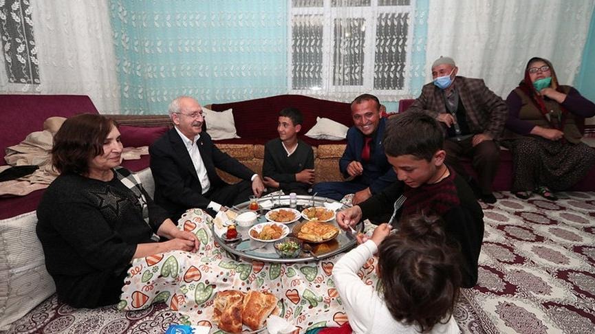 Kılıçdaroğlu’nun yer sofrasındaki görüntüsü gündem oldu