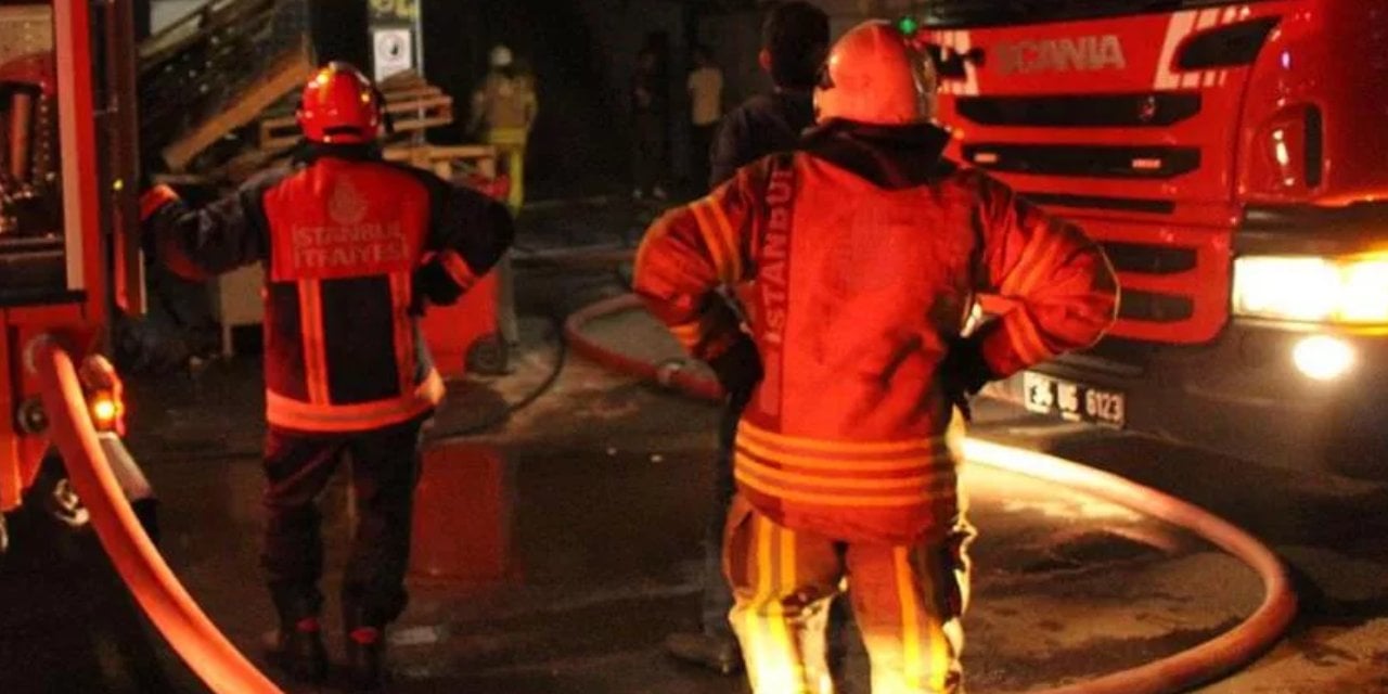 Taksim'de yangın