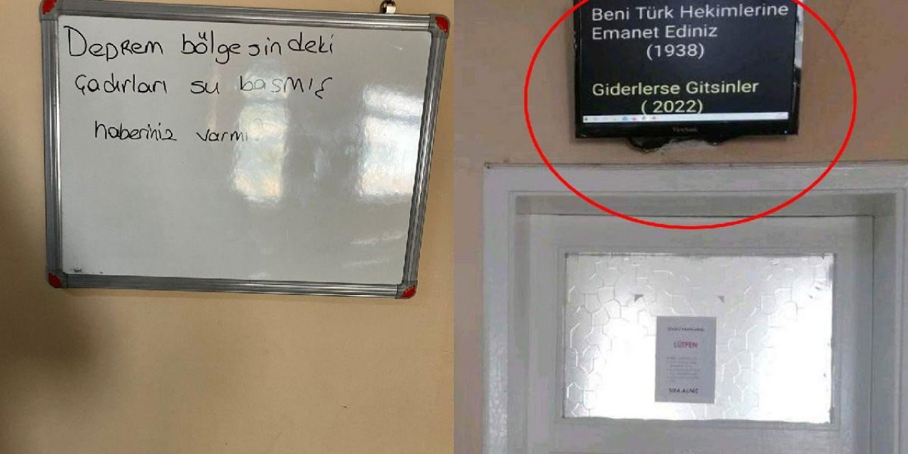 Kapısına Atatürk’ün ve Erdoğan’ın sözlerini asan hekime soruşturma