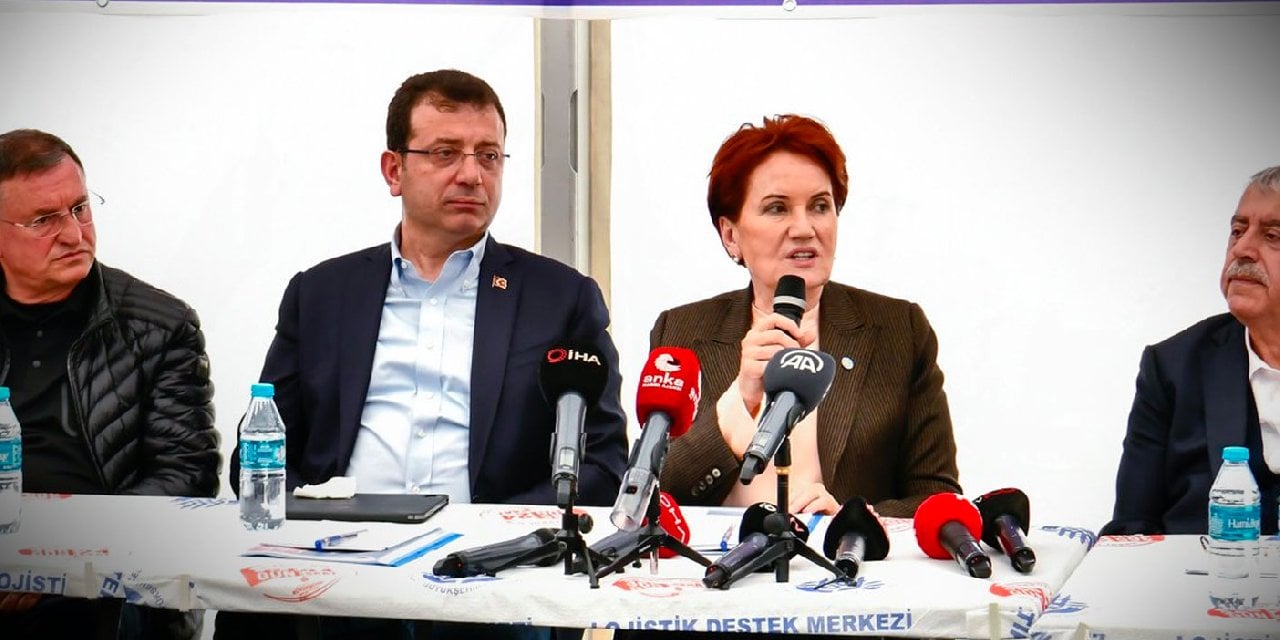 İBB Başkanı Ekrem İmamoğlu ve İYİ Parti lideri Meral Akşener deprem bölgesi Hatay'da