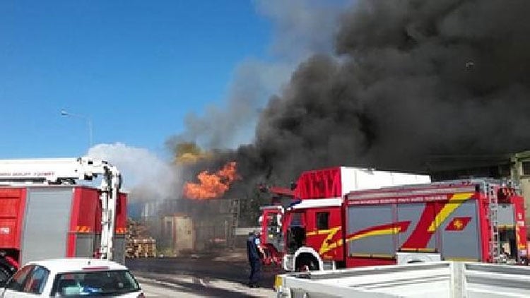 Ankara'da Keresteciler Sitesi'nde yangın