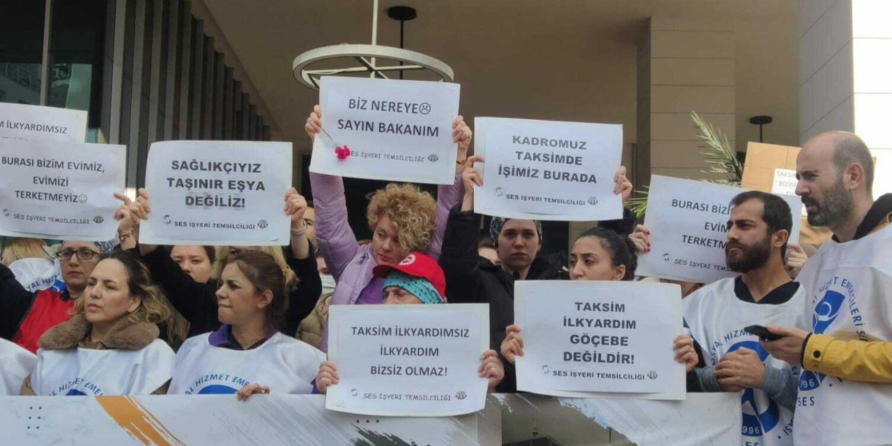 Sağlık çalışanlarından Cerrahpaşa protestosu