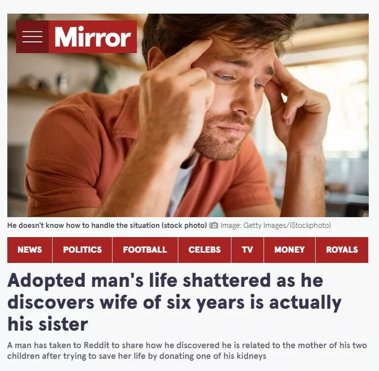 6 yıllık karısı kız kardeşi çıktı! Sosyal medyanın konuştuğu adam