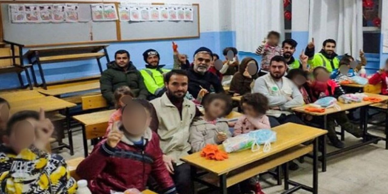 Deprem bölgesinde 'manevi rehberlik' yapıyorlarmış! Hizbullahçı vakıftan çocuklara din dersi!