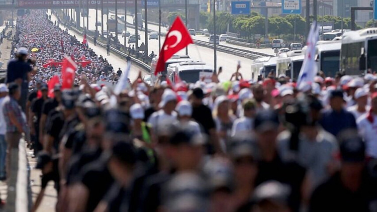 Adalet Yürüyüşüyle İstanbul'a ayak basan kişi sayısı 42 bin 840!