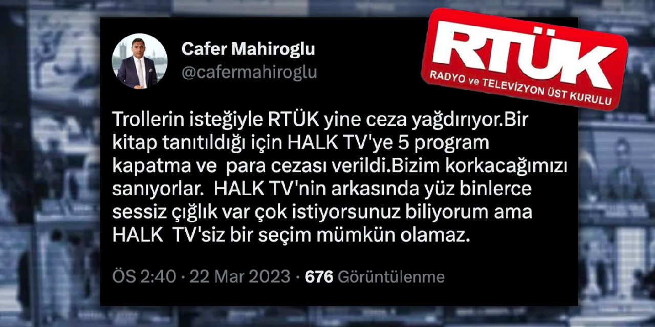 RTÜK Halk TV'siz seçim istiyor! RTÜK'ten Halk TV'ye yine ceza...