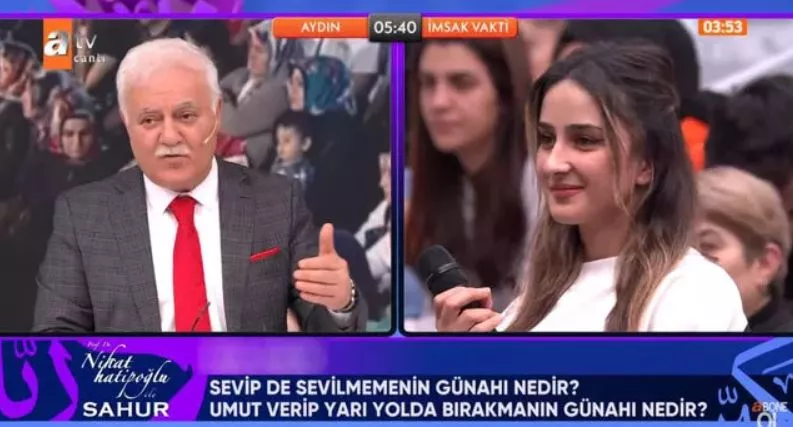 Nihat Hatipoğlu'na ilk sahurda ilk garip soru: Soru da yanıt da olay oldu
