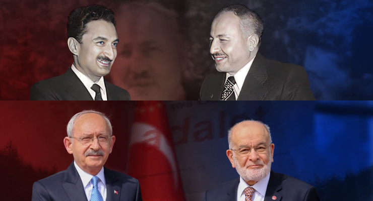 Ecevit ve Erbakan'lı mesaj