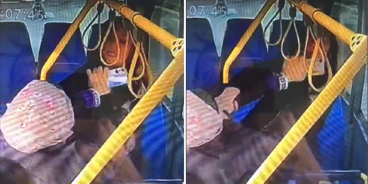 2 kadının kavgasında minibüs karıştı: Yolcular zor ayırdı