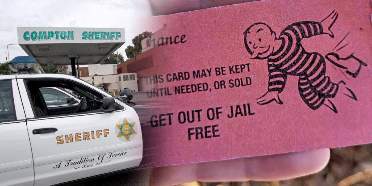 Kendisini çeviren polise, Monopoly'nin "kodesten çık" kartını verdi