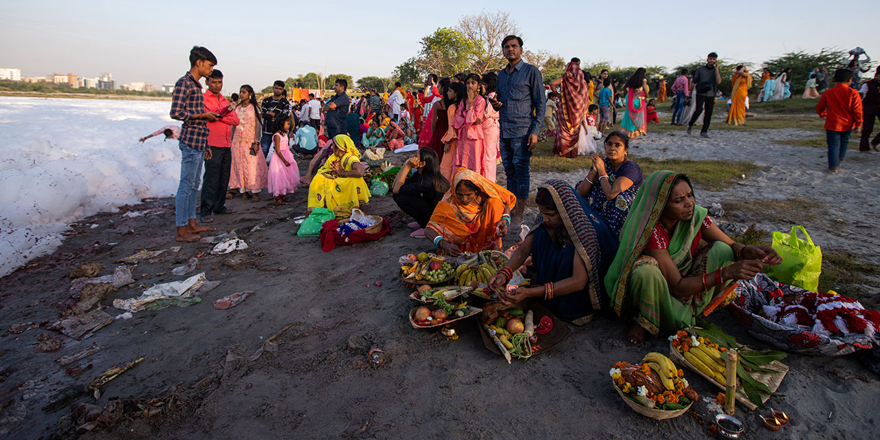 Hindistan'da "Chhath Puja" festivali