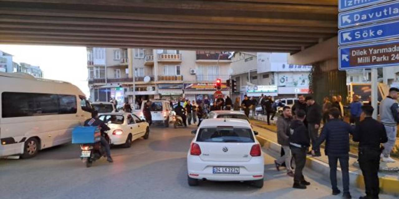 Aydın'da trafikte silahlı kavga