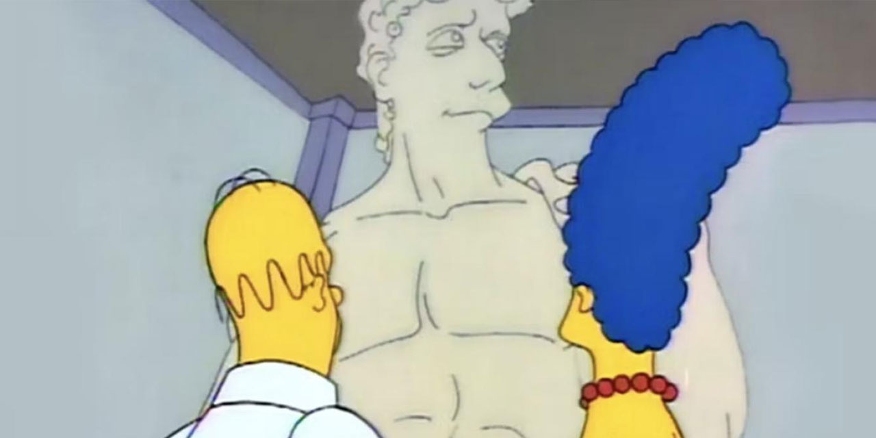 Simpsonlar kehanetlerine bir yenisini daha ekledi: Davut heykeli tartışması...