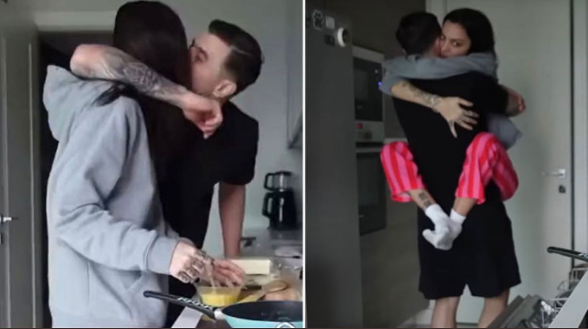 7 aydır sakat olan milli futbolcunun mutfakta sevgilisiyle görüntüleri olay oldu: Derhal gönderin