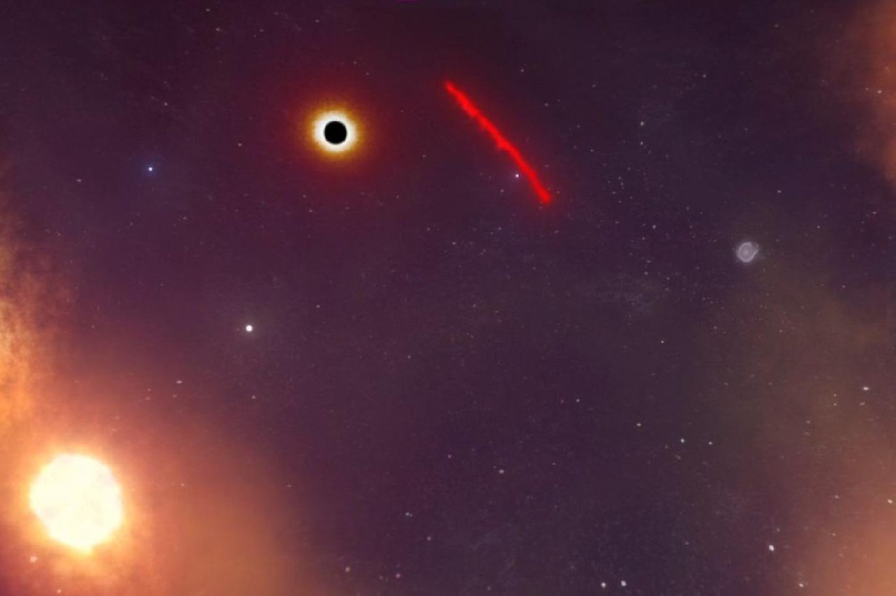 Uzayda ürküten hareket... Galaksimizin merkezindeki kara deliğe gizemli bir cisim sürükleniyor.Cismin kütlesi Dünya'nın 10 katı